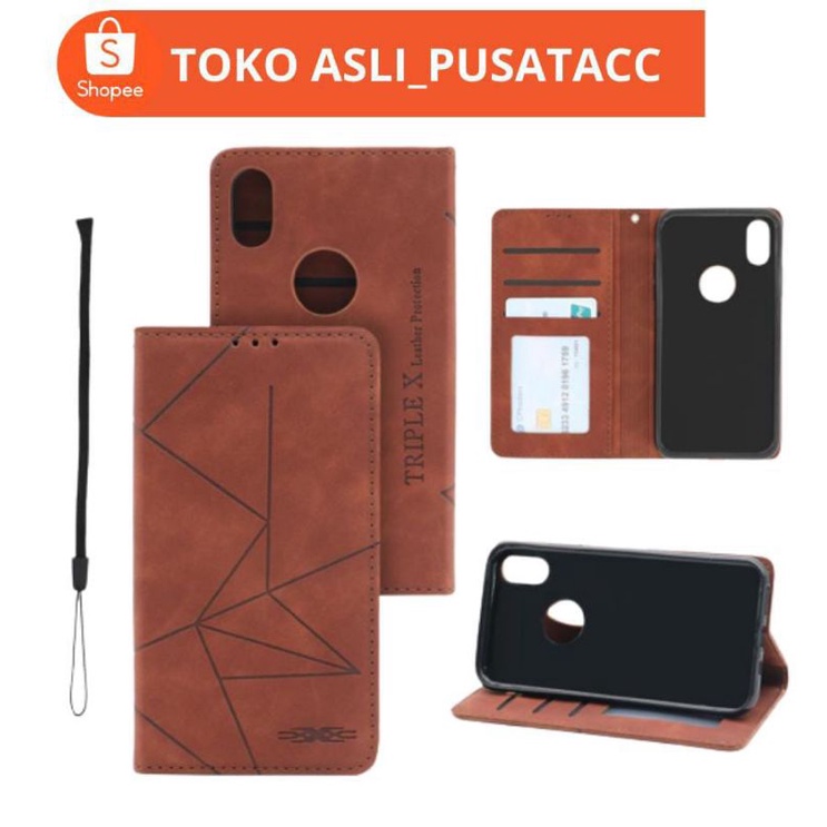 OPPO A5S A52029 A92020 A53 A57 A59 A71 A54 A75 5G FLIP COVER LEATHER CASING DOMPET