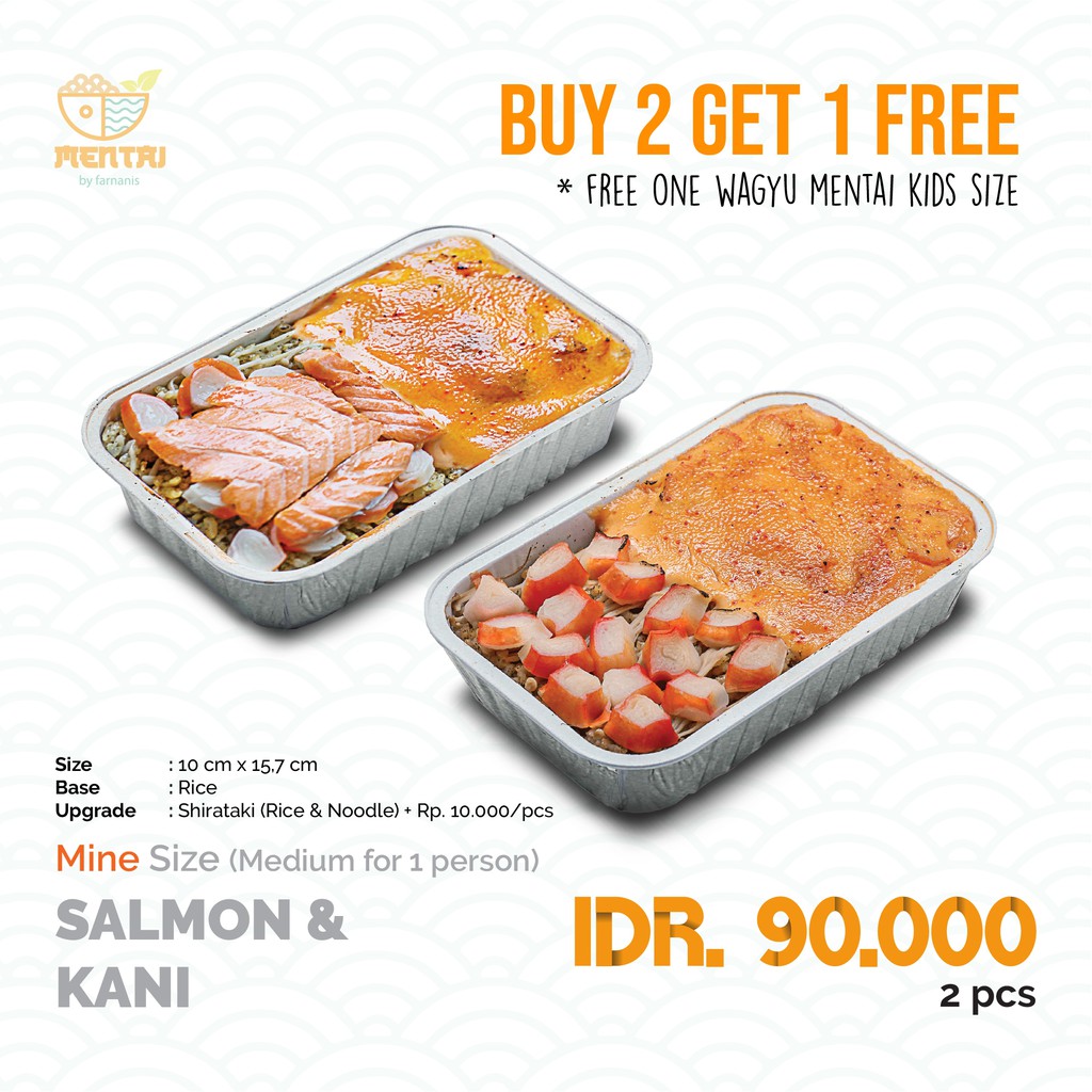 

Mentai by Farnanis - Salmon & Kani Buy 2 Get 1 Free