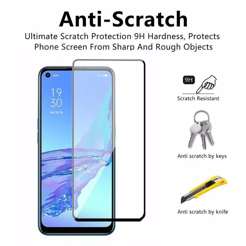 Tempered glass full Realme C11/C12/C15/C17/6/6i/6pro/7/7i/7pro/U1/U2/Narzo/Narzo10/Narzo20/20pro/30A