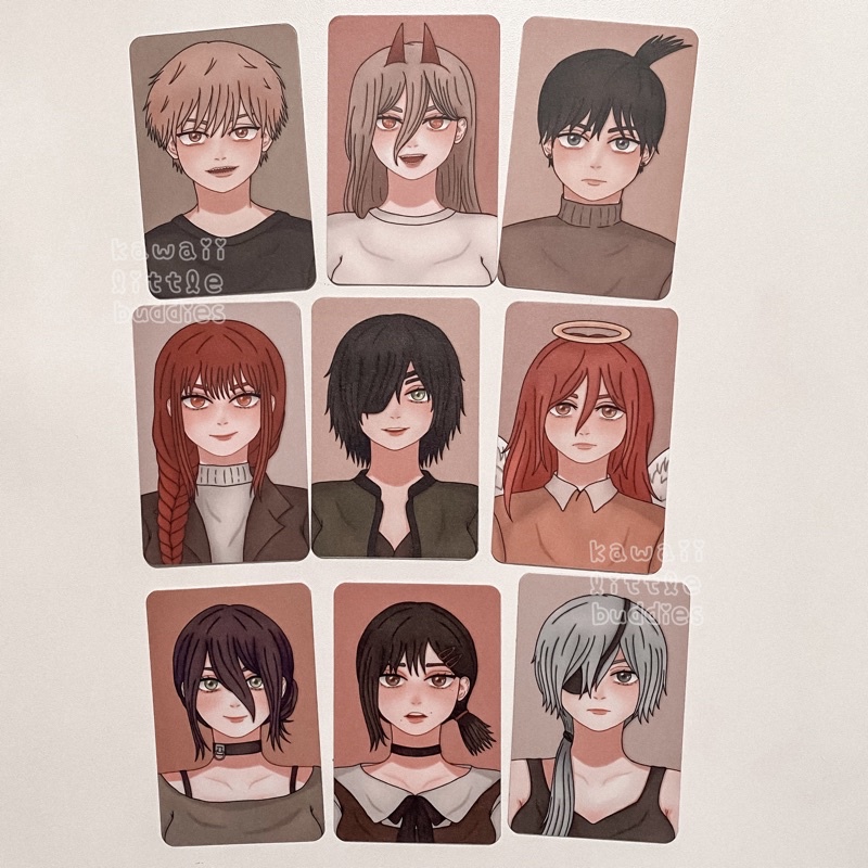 Chainsaw Man Fanart Photocard by kawaiilittlebuddies