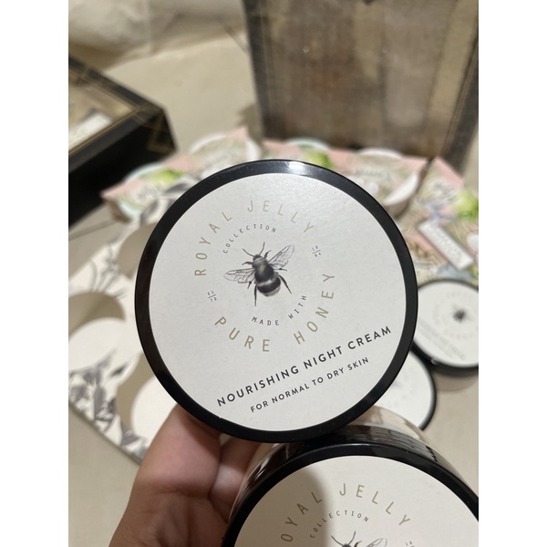 SALE Marks Spencer ROYAL JELLY PURE HONEY Nourishing Night Cream Krim Badan Malam Body Lotion 100ml