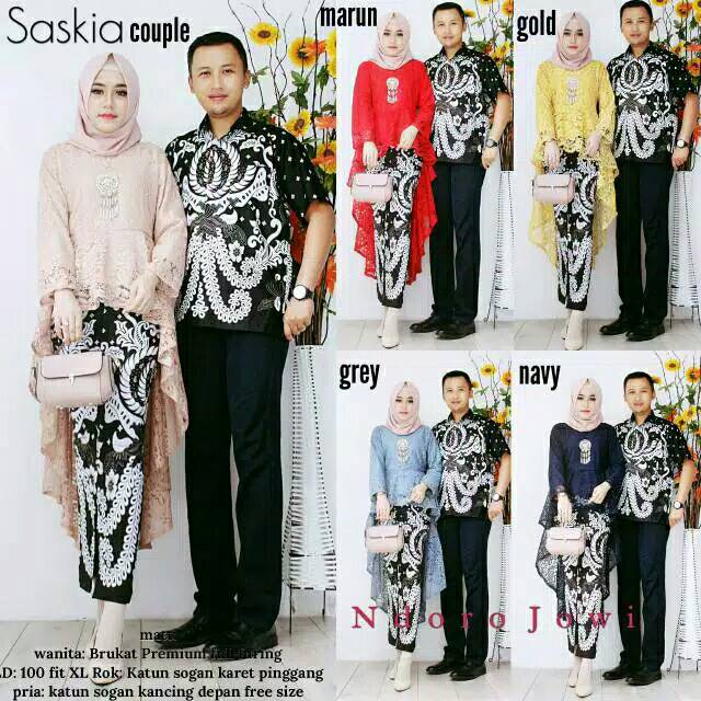 SHOPASHOP SOLO - Kebaya brukat setelan brokat batik pria batik couple pakian muslim hijab segi