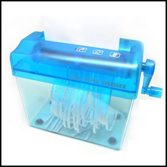 Mesin Penghancur Pemotong Giling Kertas Manual Hand Shredder Paper