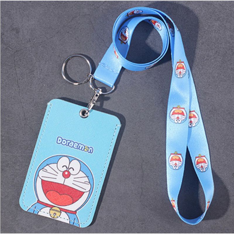 

Tempat Kartu Nama / Name tag / ID card holder Doraemon tali strap