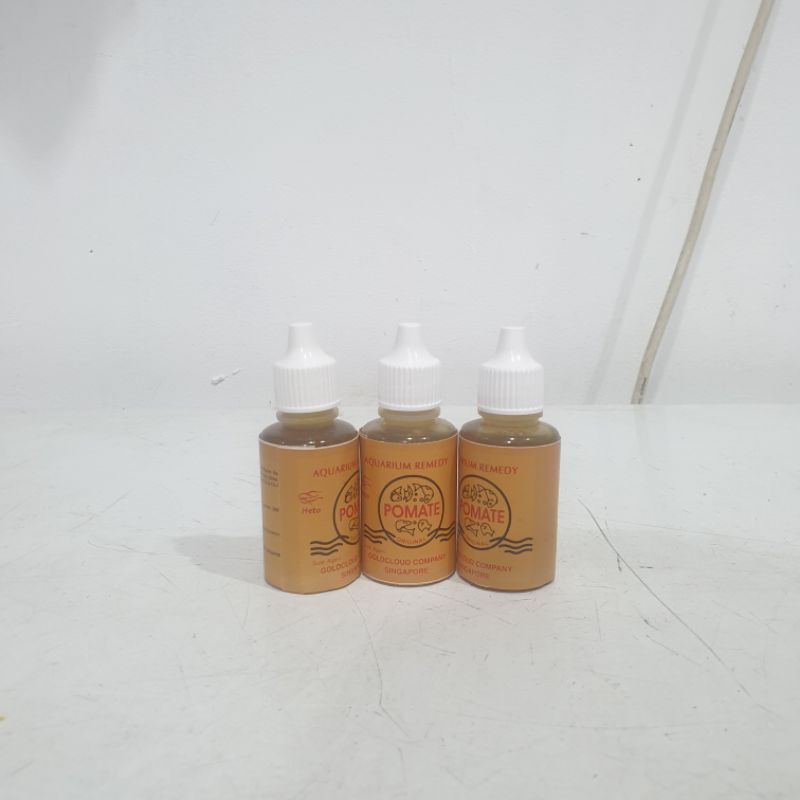 pomate cair obat ikan hias obat whitespot , finrot , anti stress by heto ORIGINAL!!