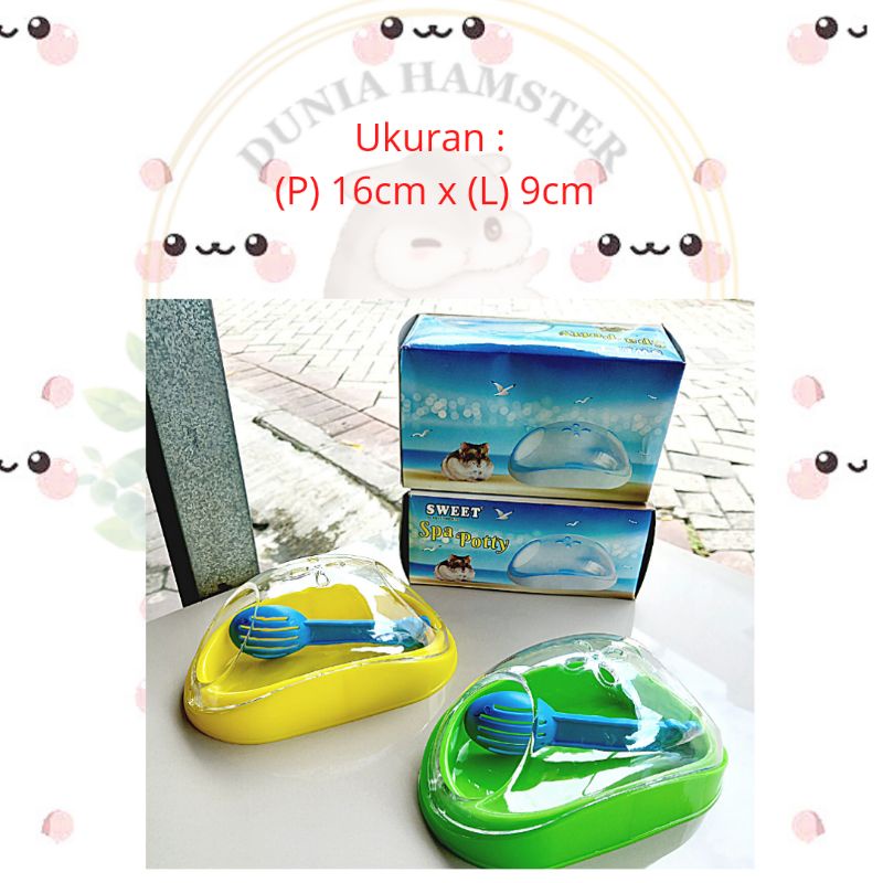 SAUNA BATHROOM HAMSTER/ POTTY SPA HAMSTER/ TOILET HAMSTER/ Tempat mandi hamster/ Sauna hamster