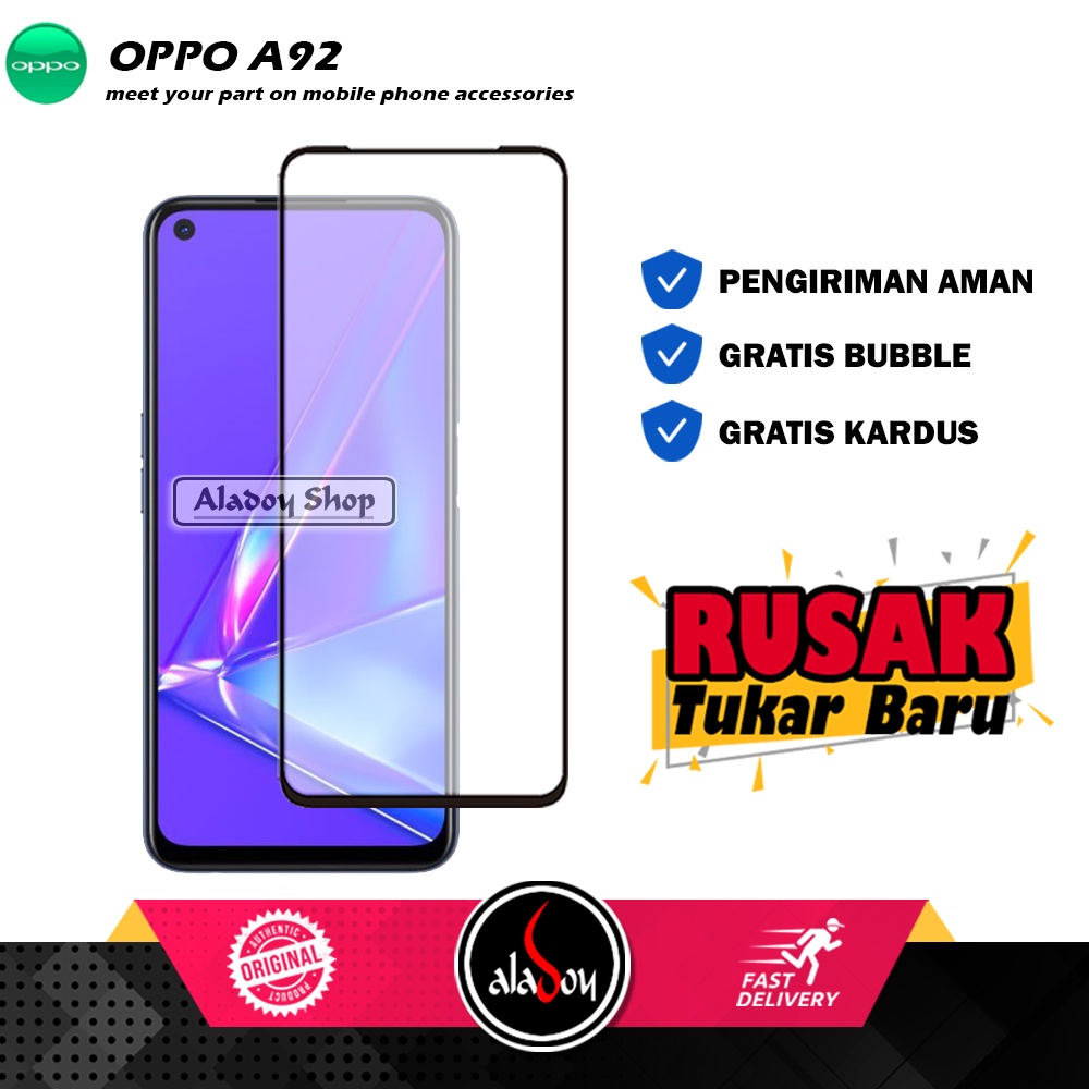 Tempered Glass Oppo A92 Anti Gores Layar Screen Protector