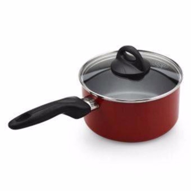 Panci susu supra teflon tutup kaca 18cm