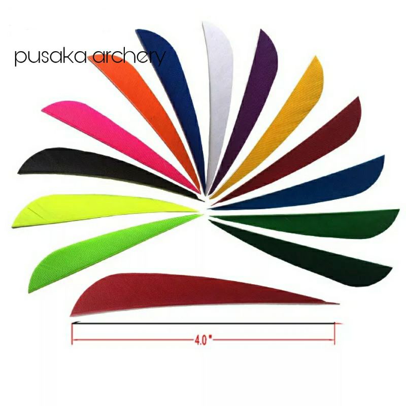 bulu kalkun import untuk vanes arrow 4 inch