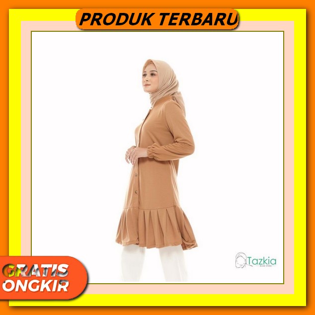 Flana Tunik Premium / Kemeja Panjang / Baju Flanel Long Tunik Kerja Ootd Kantoran Polos Basic Terlar