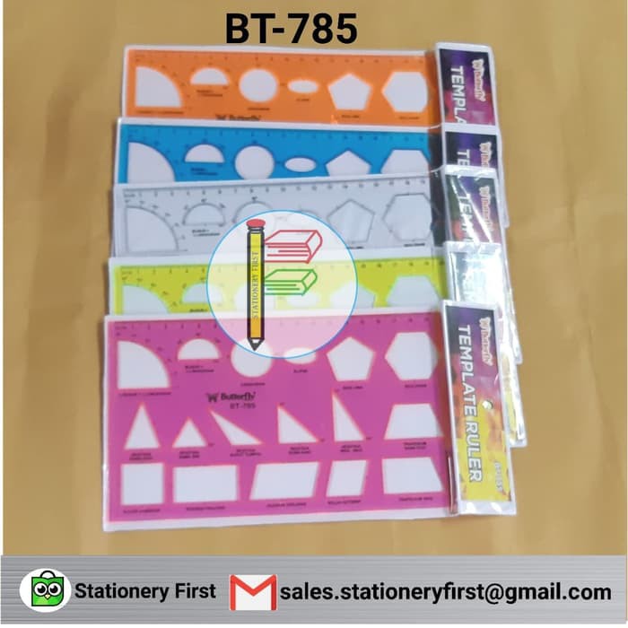 

MURAH PENGGARIS BANGUN DATAR BUTTERFLY BT-785