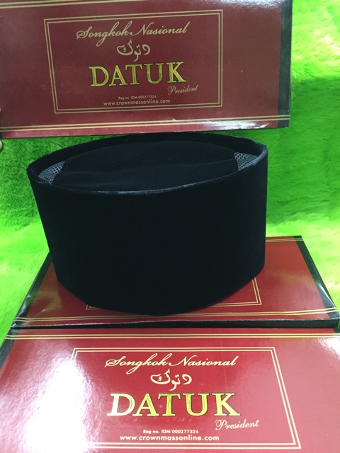 Peci datuk tinggi 12 cm 13 cm dan 14 cm