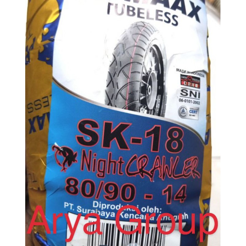 Ban tubeless Primaax 80/90-14 SK-18 Primax 275-14 SK 18