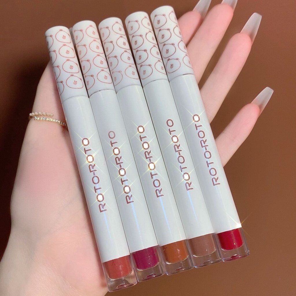 Lipstik Cream Velvet-Mist Matte Lip Clay Tahan Lembut Lip Gloss