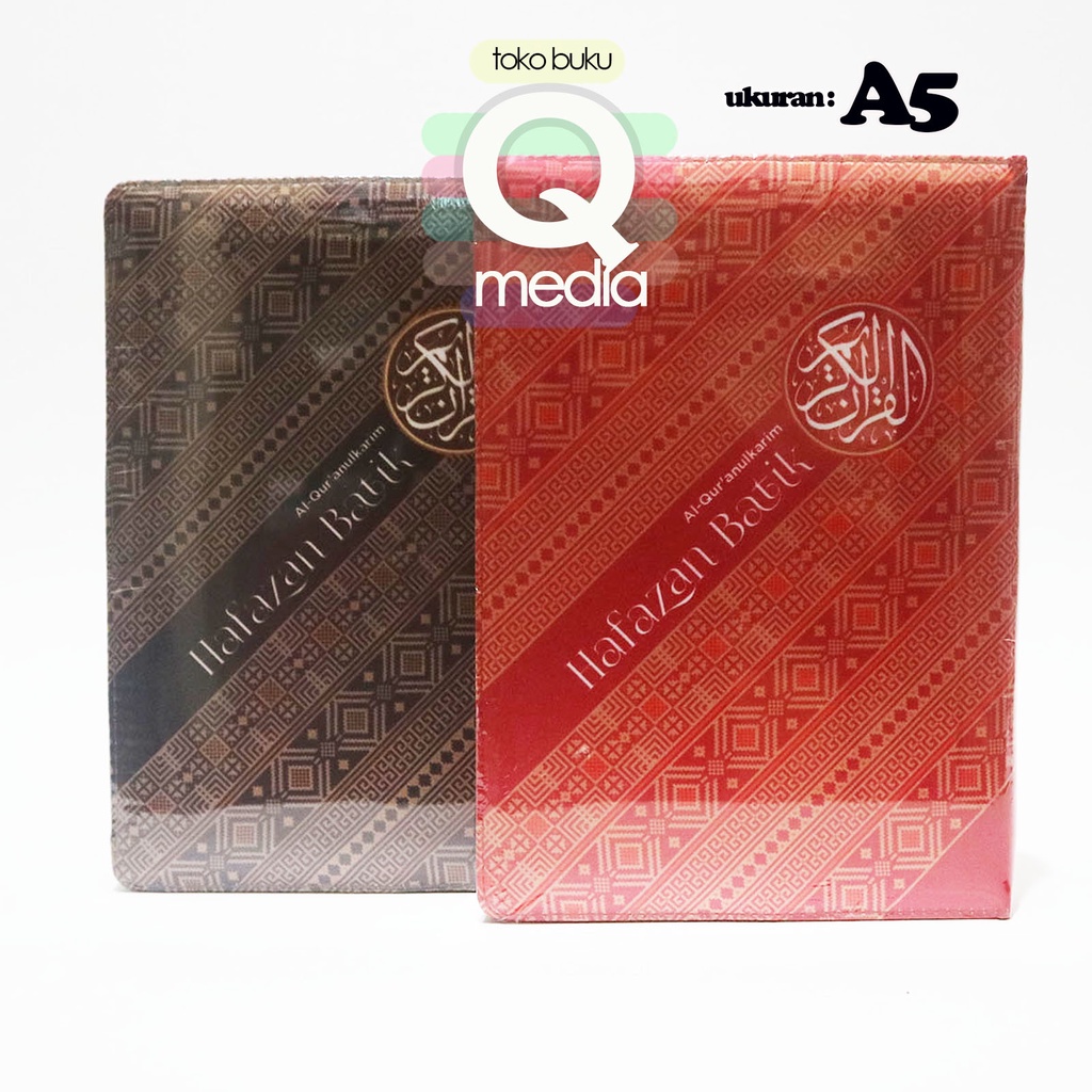 A5 Al Quran Hafazan Batik Ukuran A5 | AL QOSBAH | Alquranulkarim Hafazan Cover Batik Hafalan Perkata