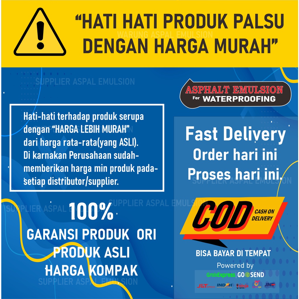 aspal cair untuk rembes dan bocor/ pelapis/waterproofing 25kg