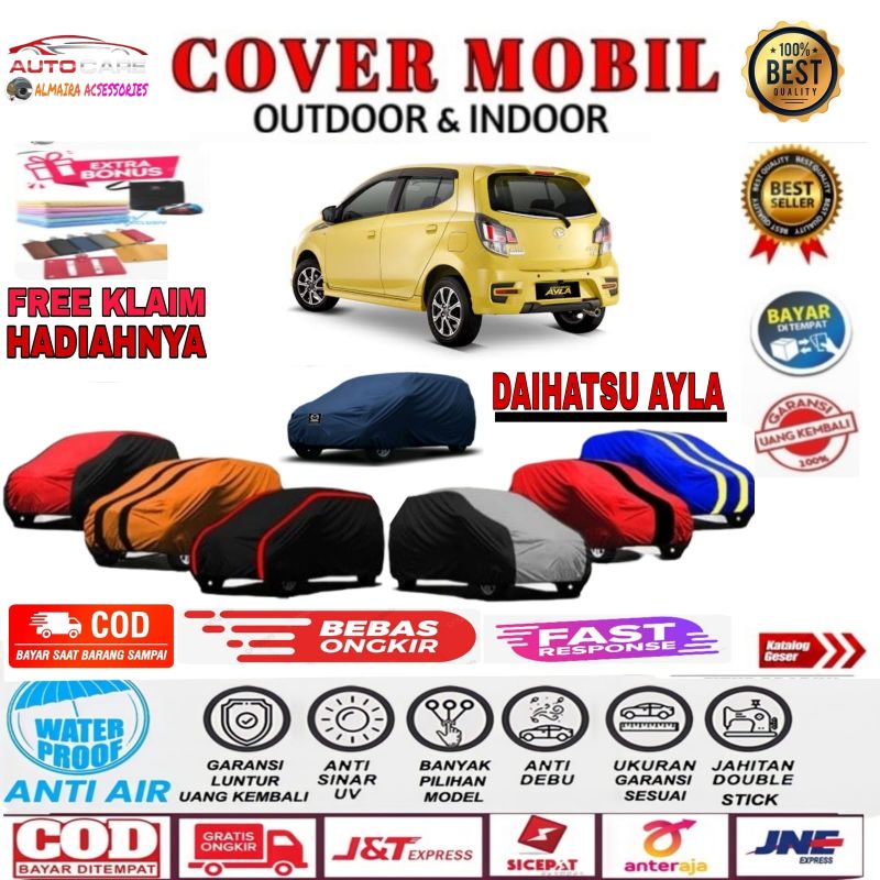 Cover Mobil Daihatsu Ayla Sarung Mobil AYLA 2014 2015 2016 2017 2018 Selimut Mantel Pelindung Mobil ayla outdoor Indoor