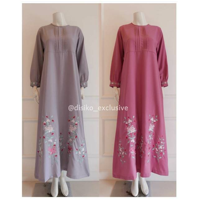 GAMIS BORDIR BUNGA DSK