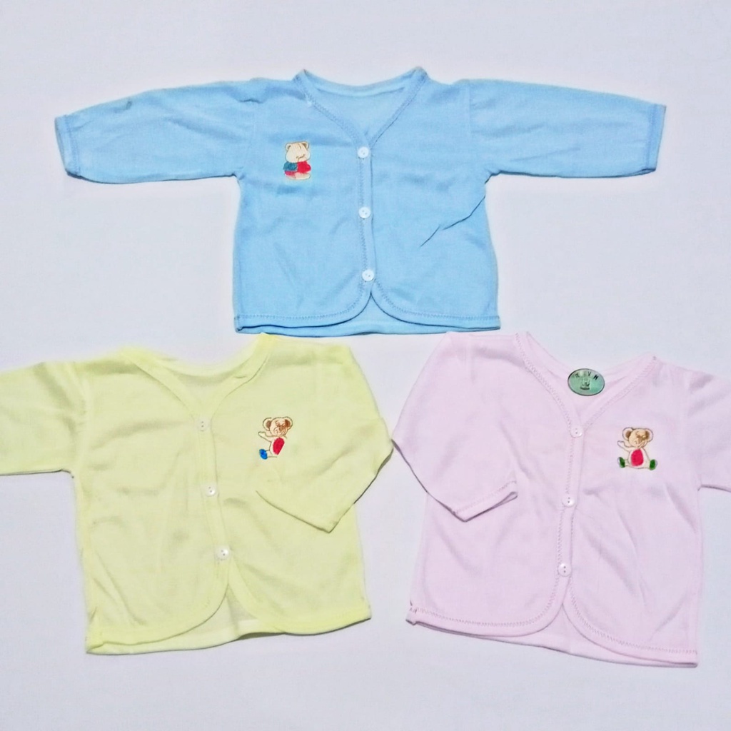 Baju bayi lengan panjang polos