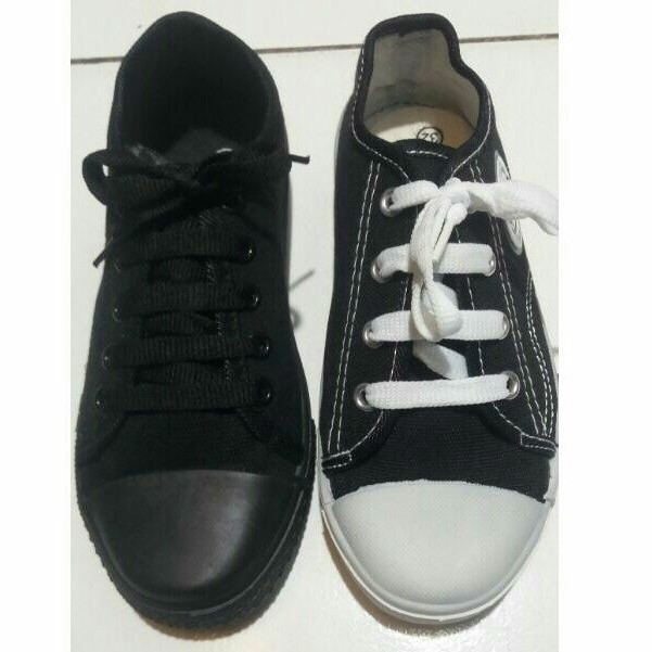 New Basket - Sepatu Sekolah Anak Laki Perempuan Motif Tali Pendek Size 28 - 35