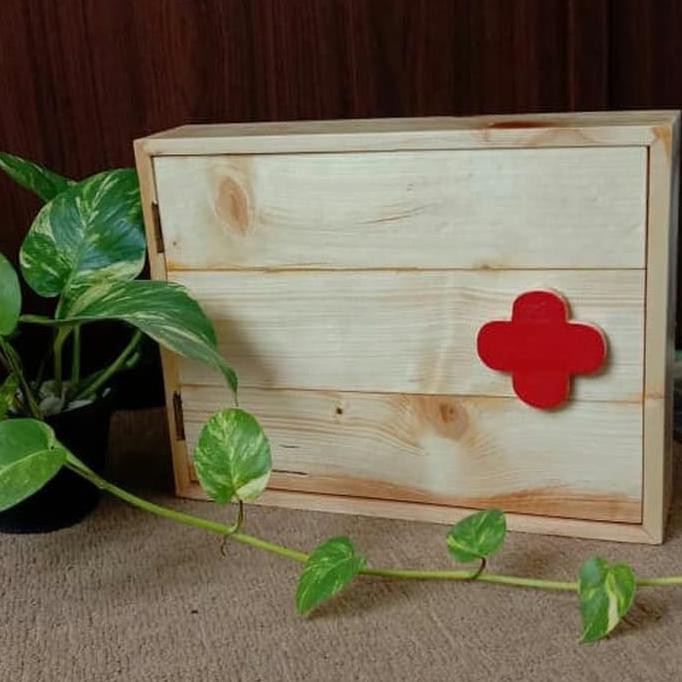 Rak Obat - Kotak P3K - Kotak Obat Kayu - Kotak Unik