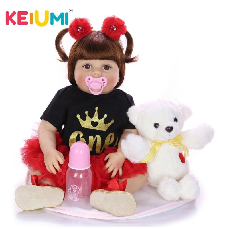 boneka reborn girl yg cantik dan menggemaskan. 57cm full silicon/vinyl