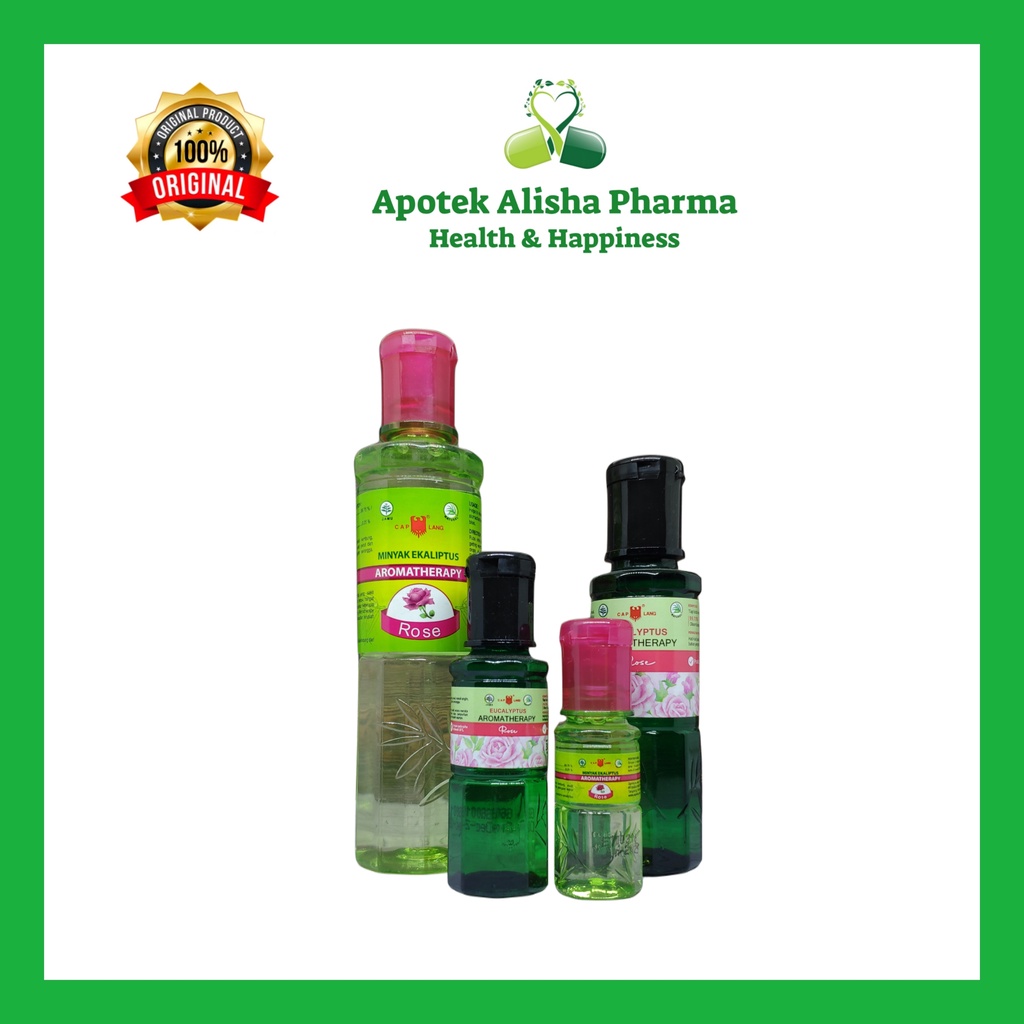 Minyak Kayuputih Caplang Aromaterapi Rose 15/30/60/120ml - Minyak Kayu Putih Cap Lang Pink