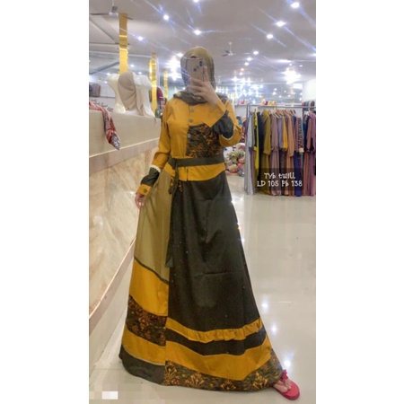 gamis inayah terbaru/gamis bordir cantik/gamis remaja/replika dannis