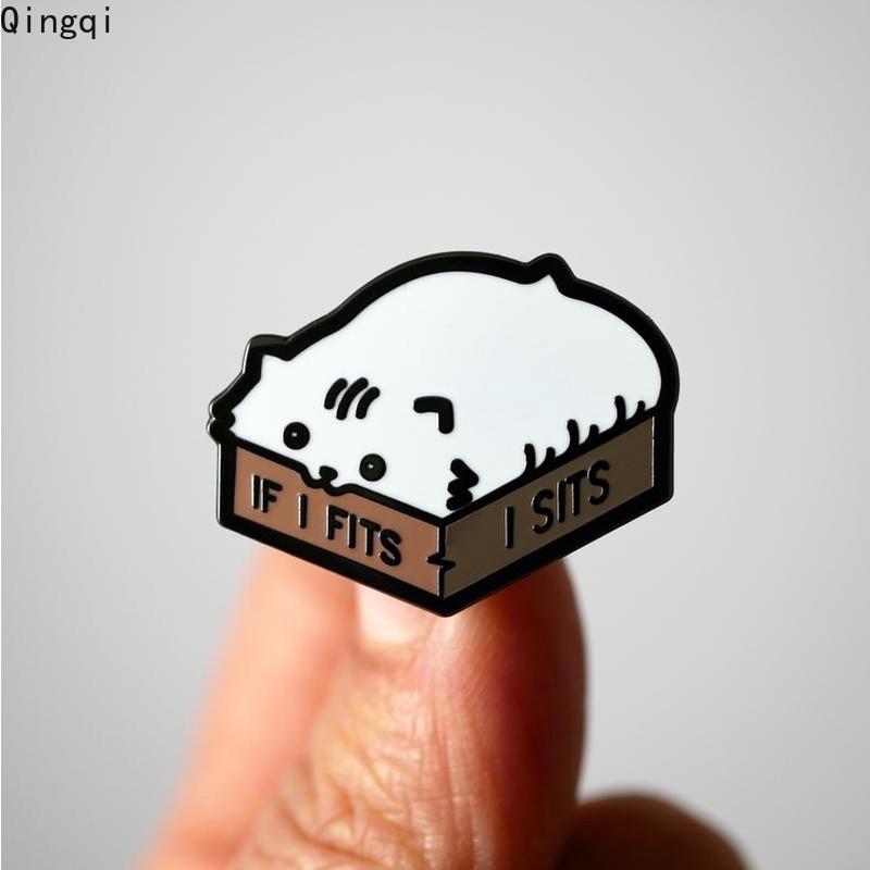 Bros Pin Enamel Desain Kartun Hewan Kucing Lucu Untuk Hadiah