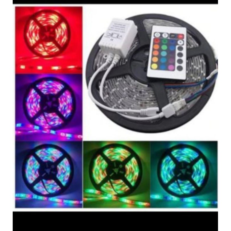 lampu selang led strip warna warni rgb 3528 / 5050 led tumblr selang strip led 5050 / 2835 rgb