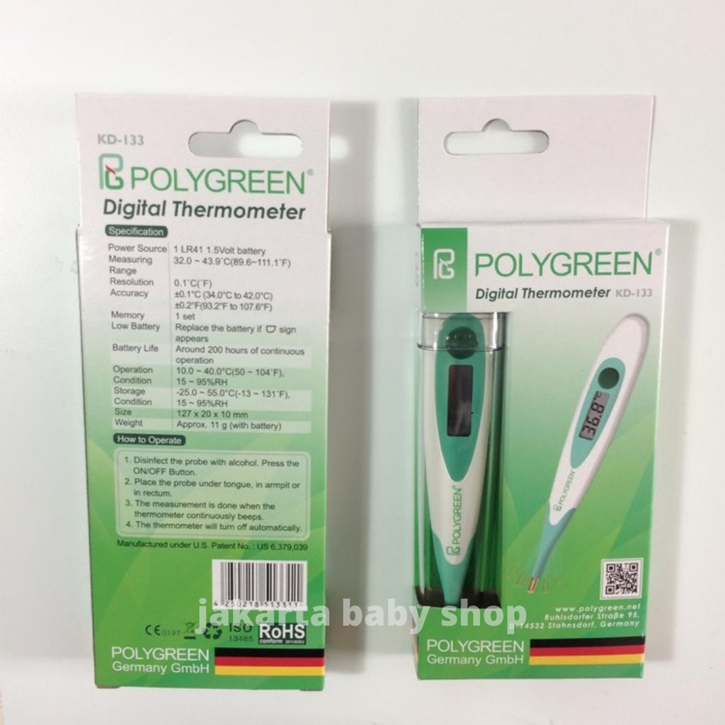 TERMOMETER STANDARD POLYGREEN  940133 TERMOMETER DIGITAL