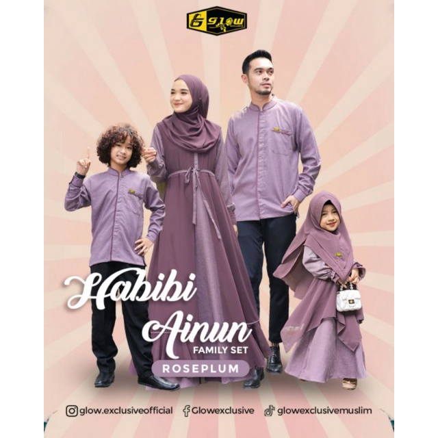 Family Set Famset By Glow Exclusive Koko Boy Habibi Ainun Hanun