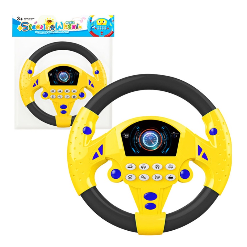 Mary Portable Driving Steering Wheel Copilot Mainan Simulasi Kontrol Mengemudi