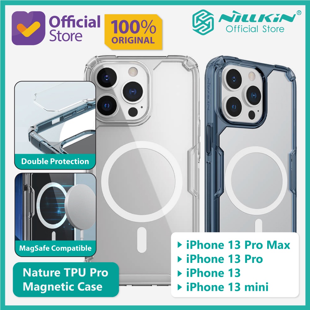 case iphone 13   13 pro   13 mini   13 pro max nillkin nature tpu pro magnetic magsafe hybrid casing