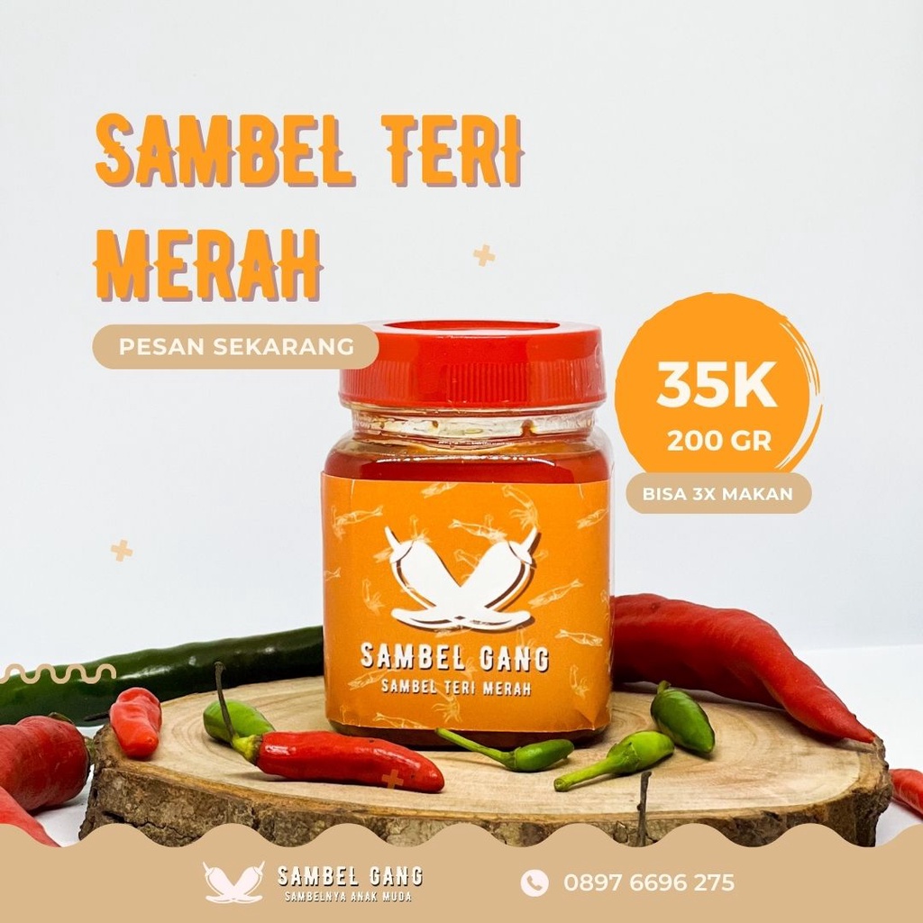 

Sambel Teri Merah