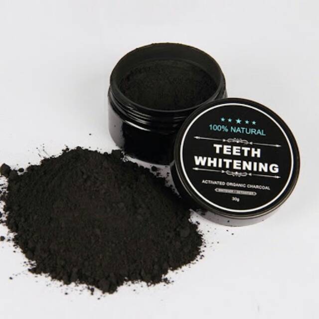 TEETH WHITENING ACTIVATED ORGANIC CHARCOAL BUBUK ARANG AKTIF PEMUTIH GIGI