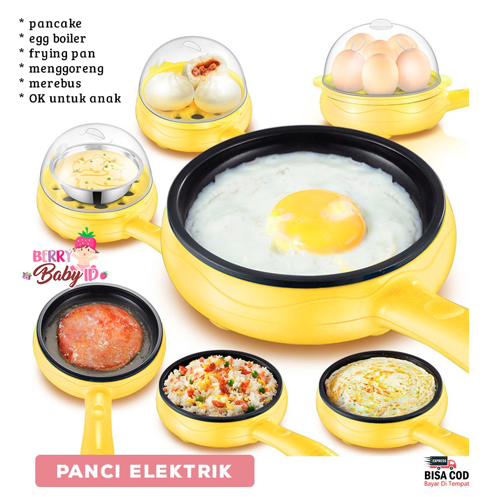 Berry Mart Panci Elektrik Frying Pan Egg Boiler Pancake Masak Masakan Multifungsi Berry Mart