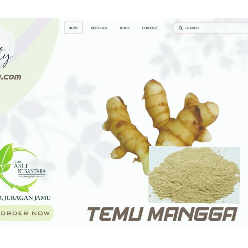 

BUBUK Temu Mangga serbuk rimpang curcuma / Teh celup / kapsul