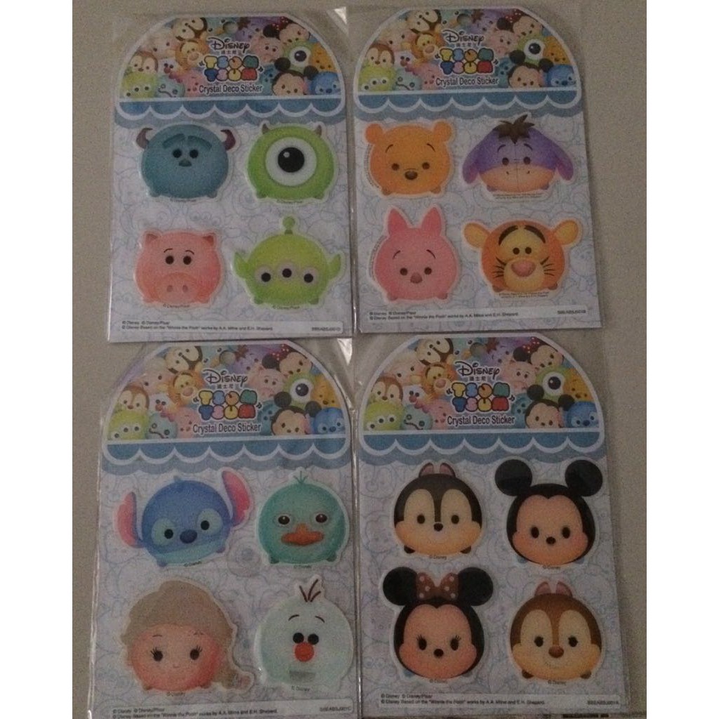 

STICKER DISNEY TSUM TSUM CRYSTAL DECO STICKER ISI 4 PCS