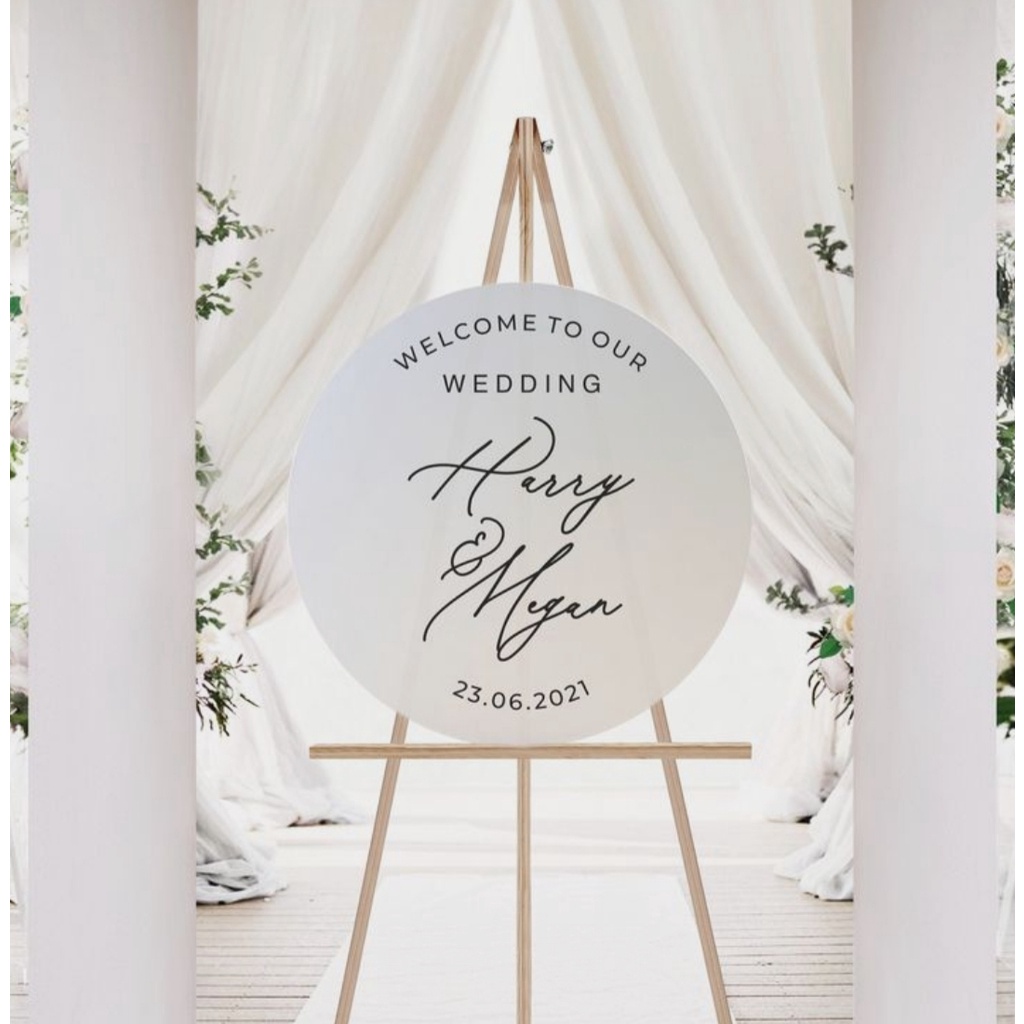 Wedding sign acrylic