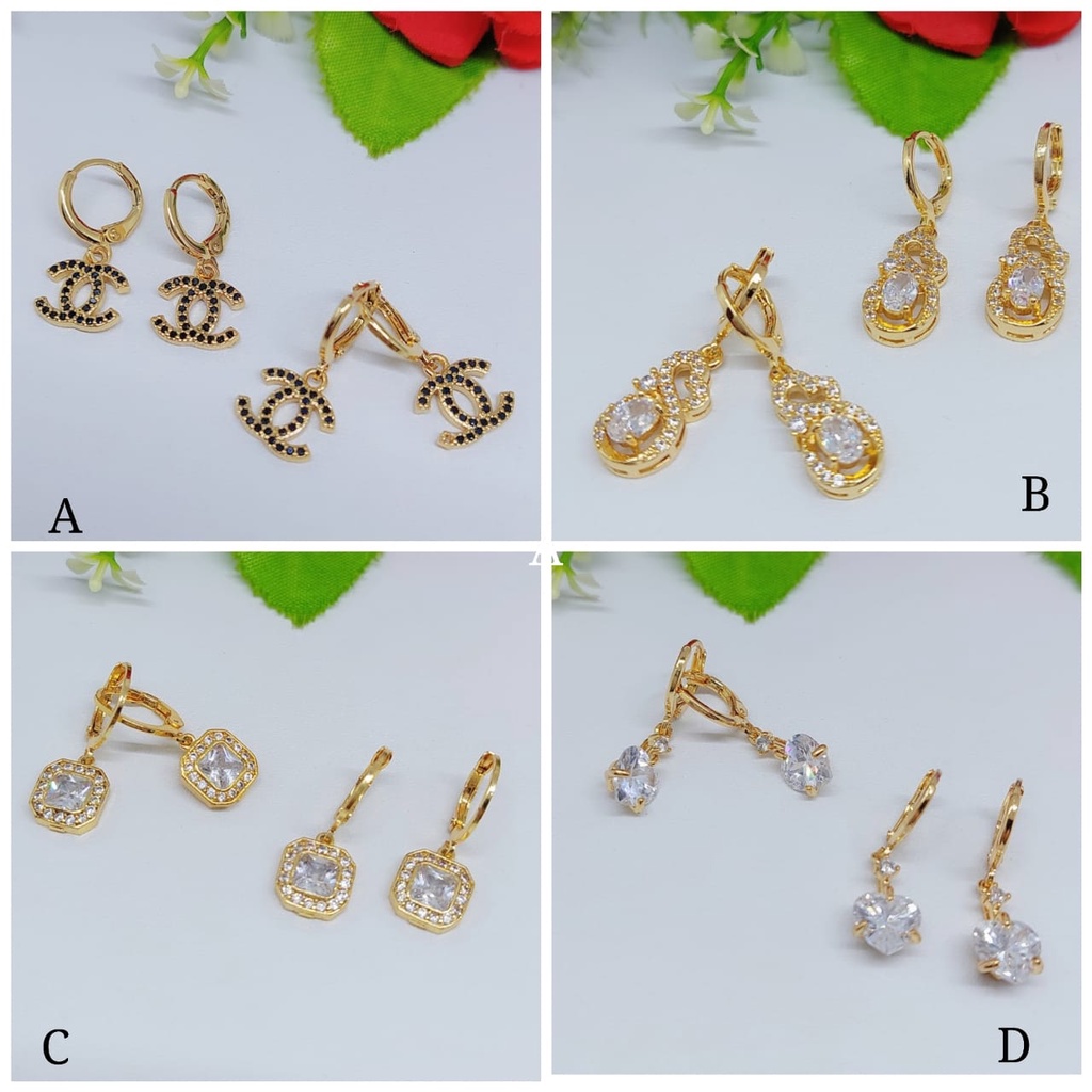 Anting xuping permata full A-D