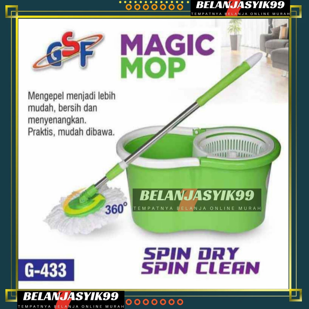 MAGIC MOP GSF MURAH / ALAT PEL PEMBERSIH LANTAI / MAGIC MOP GSF STAINLESS STEEL / MAGIC MOP PEMBERSIH LANTAI GSF