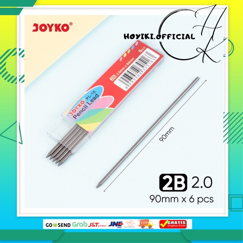 

JOYKO Pencil Lead PL-16 Isi Pensil Mekanik 2B 2.0mm