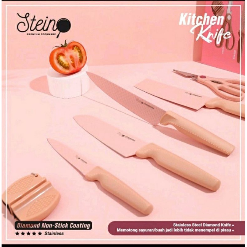 Stein Cookware Kitchen Knife/Pisau Diamond Set/pisau dapur