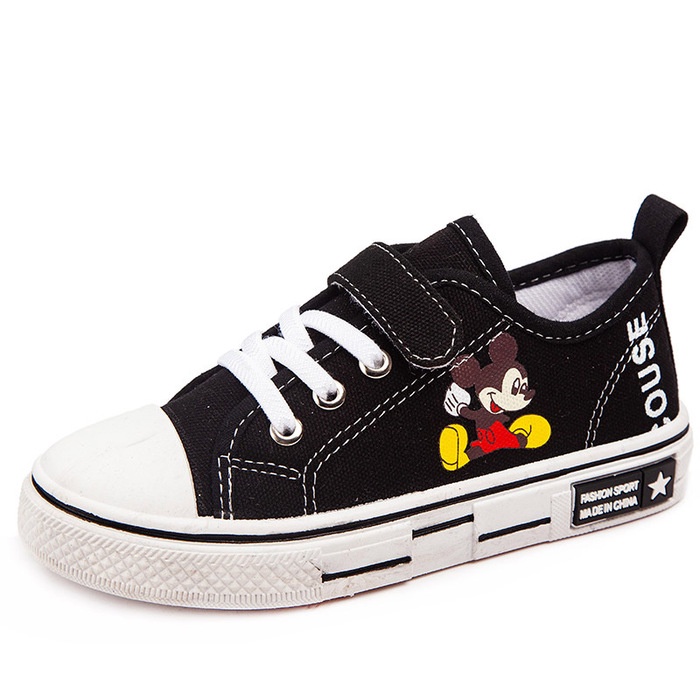 Sepatu Anak 0302440 Winter Children's Velvet Tide Canvas Shoes.