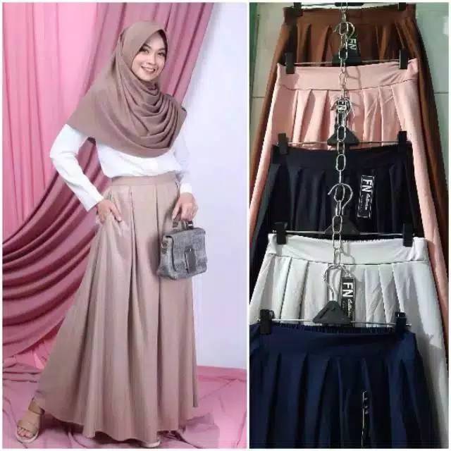 ROK POLOS// ROK PRINCES// ROK GRANADA// MAXI SKIRT MURAH MERIAH