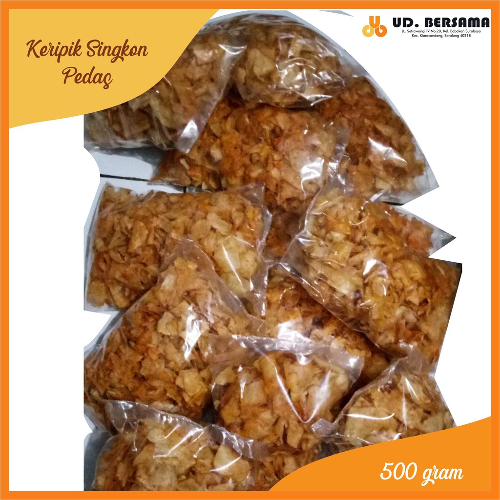 

Keripik Singkong Pedas 500 gram Bandung