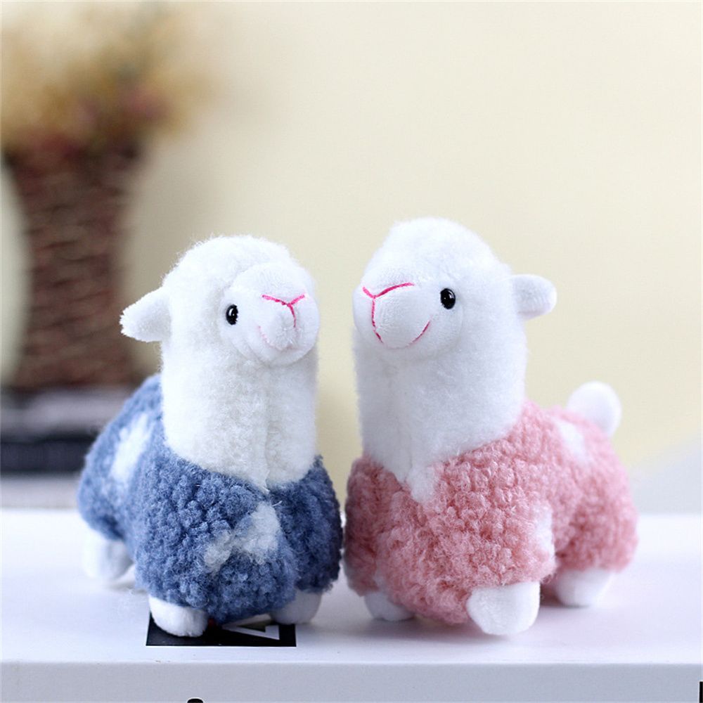 LANFY Special Plush Animals Keyrings Brinquedos Stuffed Toy Alpaca Plush Keychains Birthday Gift Toy Stuffed Figure Cute Gift For Children Bag Pendants Door Car Key Key Chain Doll/Multicolor