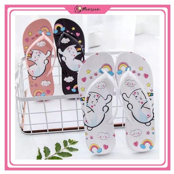 Monsoon - sandal spon wanita kucing bulan