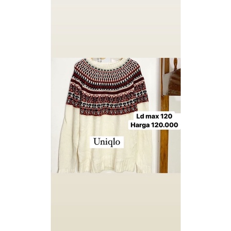 preloved Uniqlo preloved sweater uniqlo